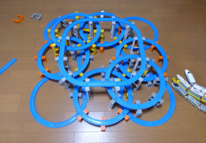 2月8日のプラレールレイアウト